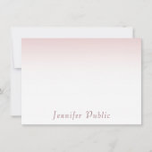 Trendy Roos Gold Handgeschreven Script Sjabloon (Voorkant)