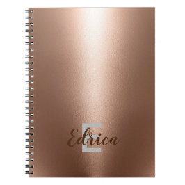 Trendy Roos Gold Monogram Notitieboek