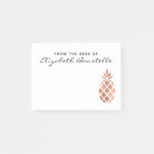 Trendy Roos Gold Pineapple - Aangepast Post-it® Notes (Voorkant)