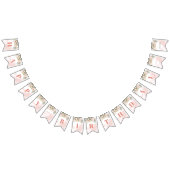 Trendy roos goud bloemengoud 16e verjaardagsfeestj vlaggetjes (Alle)