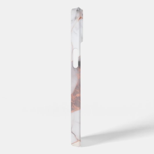 Trendy Roos Goud Geometrisch Marmer Case-Mate iPhone Case (Achterkant / Rechts)