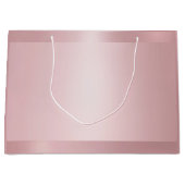 Trendy Roos Gouden Glamour Elegante Moderne Sjablo Groot Cadeauzakje (Voorkant)