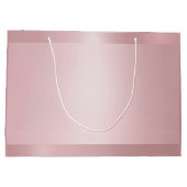 Trendy Roos Gouden Glamour Elegante Moderne Sjablo Groot Cadeauzakje (Achterkant)