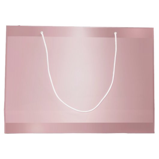 Trendy Roos Gouden Glamour Elegante Moderne Sjablo Groot Cadeauzakje (Achterkant)