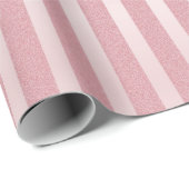 Trendy Roos Gouden Glitter Elegante Moderne Sjablo Cadeaupapier (Rol Hoek)