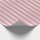 Trendy Roos Gouden Glitter Sjabloon Elegant Modern Cadeaupapier (Hoek)