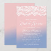 Trendy Roos Quartz Serenity Lace Vrijgezellenfeest Kaart (Voorkant / Achterkant)