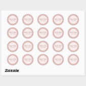 Trendy Roos Roze Glitter Hebreeuwse Passover Pesac Ronde Sticker (Vel)