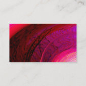 Trendy Roos roze rood futuristisch modern Visitekaartje (Achterkant)