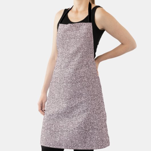 Trendy Roos Roze Sparkle Glitter Schort (Insitu)