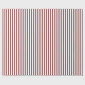 Trendy Rosy Brown Wide Horizontal Stripes Cadeaupapier (Vlak)