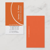 Trendy Round    HalfBOLD Abstracte moderne kleuren Visitekaartje (Voorkant / Achterkant)