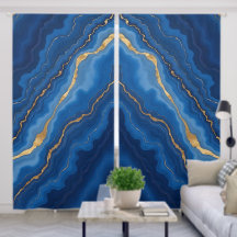 Trendy Royal Blue Gold Marble Collectie