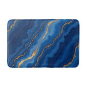 Trendy Royal Blue Gold Marble Collectie Badmat (Voorkant)
