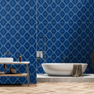 Trendy Royal Blue Gold Marble Collectie Behang