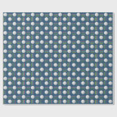 Trendy Royal Blue golfbal en T-shirt cadeau Cadeaupapier (Vlak)