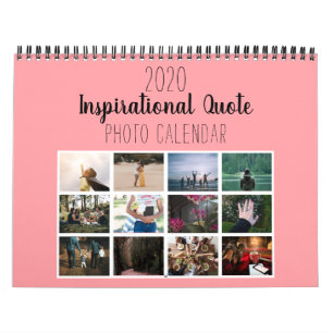 Trendy Roze 2020 foto's en Motivatie citaten Kalender