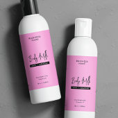 Trendy Roze 8 OZ Skincare Fles Waterdicht Label Sparkling Wijnetiket