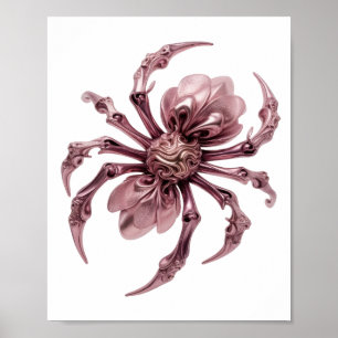 Trendy Roze ABSTRACTE KUNST Artistiek Motief Poster