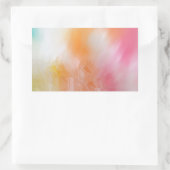 Trendy Roze Blauw Abstract Rechthoekige Sticker (Tas)