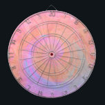 Trendy Roze Blauw Marmer Modern Dartbord<br><div class="desc">Trendy Pink Blue Marble Modern Dart Board maakt een mooie aanvulling op uw game decor.</div>