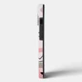 Trendy Roze Boho Lion Modern Stoer Hoesje (Achterkant / Links)