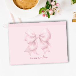 Trendy roze boog gepersonaliseerd met naam monogra post-it® notes