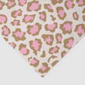 Trendy roze bruine luipaardvlekken Boho decoupage Tissuepapier (Detail)