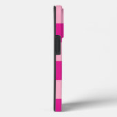 Trendy Roze Cabana Stripe Stoere Hoesje iPhone (Achterkant / Rechts)