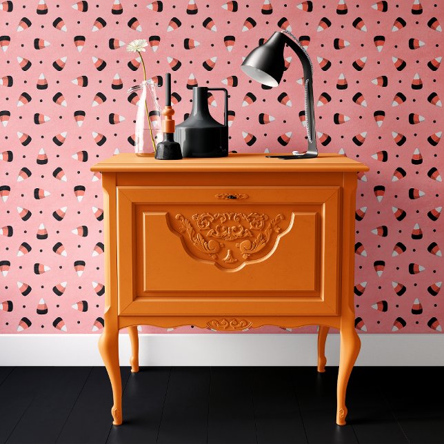 Trendy Roze Candy Corn Halloween Behang (Creator heeft geüpload)