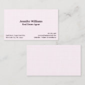 Trendy Roze Check Pattern Modern Professional Visitekaartje (Voorkant / Achterkant)