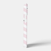 Trendy roze chevronstip gepersonaliseerd Case-Mate iPhone case (Achterkant / Rechts)