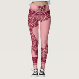 Trendy Roze Cranberry AI kunst Leggings
