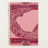 Trendy Roze Cranberry AI kunst Planner (Voorkant)