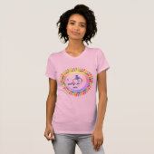 Trendy 'roze' Doordacht Caring T-Shirt (Voorkant volledig)