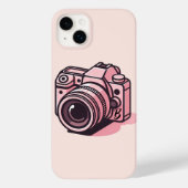 Trendy Roze DSLR Camera Fotografie Gepersonaliseer Case-Mate iPhone Case (Achterkant)