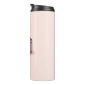 Trendy Roze DSLR Camera Fotografie Gepersonaliseer Thermosbeker (Geroteerd rechts)