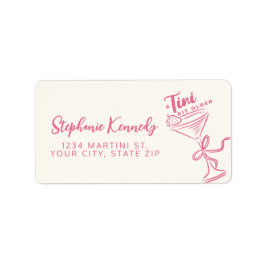 Trendy roze een klein beetje ouder 30e verjaardag etiket