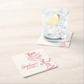 Trendy roze een klein beetje ouder 30e verjaardag kartonnen onderzetters (Insitu)