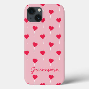 Trendy Roze en Rode Hart Pops Persoonlijk Case-Mate iPhone Case