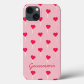 Trendy roze en rode Poppen op maat Case-Mate iPhone Case (Achterkant)