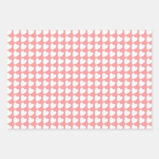 Trendy Roze en Witte Gradiënt van het Patroon van Inpakpapier Vel (Voorkant)