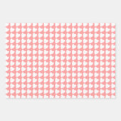 Trendy Roze en Witte Hartpatroon Gradiënt Inpakpapier Vel (Voorkant 2)