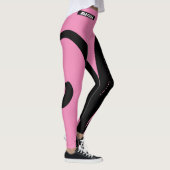 Trendy roze en zwart workout leggings (Rechts)