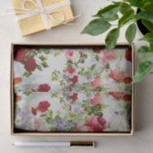 Trendy  - roze - Floral print Tissuepapier (Geschenk)