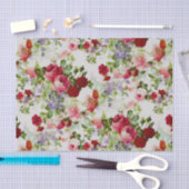 Trendy  - roze - Floral print Tissuepapier (Craft)