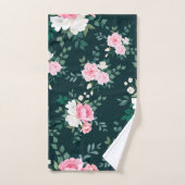 Trendy Roze flory Bad Handdoek (Handdoek)