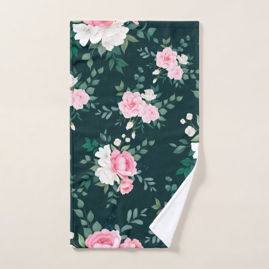 Trendy Roze flory Bad Handdoek (Handdoek)