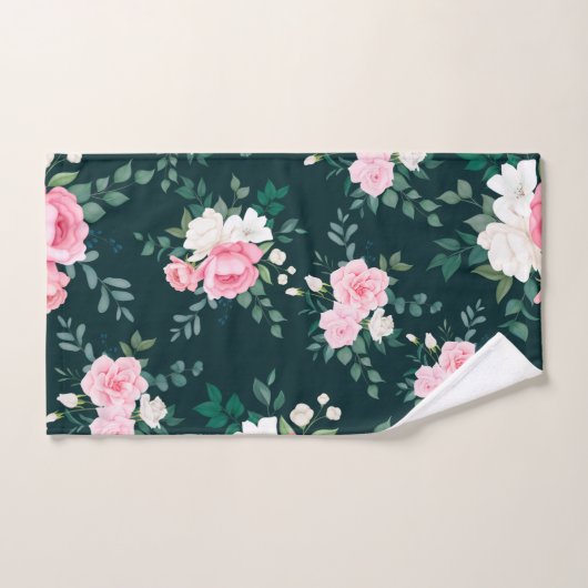 Trendy Roze flory Bad Handdoek (Handdoek)