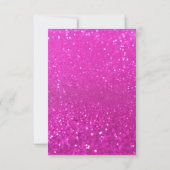 Trendy Roze Glam Design Bedankkaart (Achterkant)